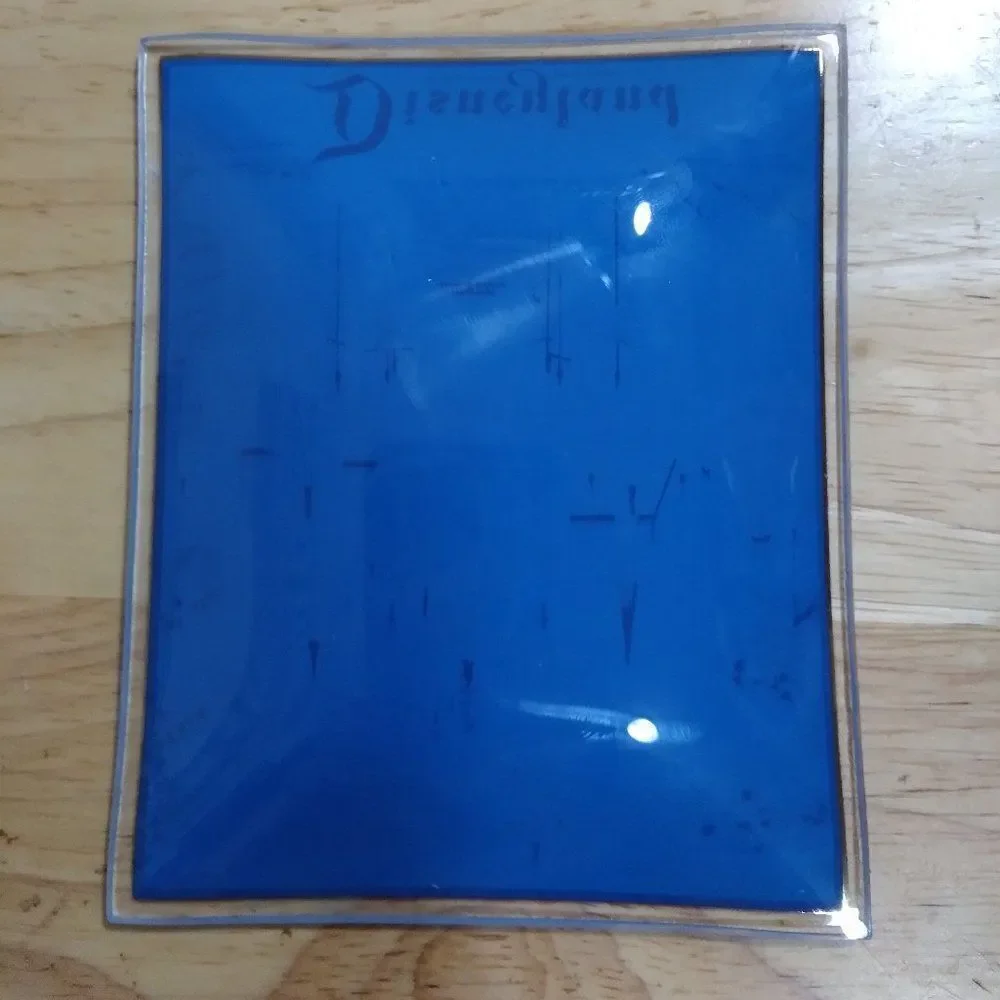 NEW Deadstock Vintage Disneyland Castle Glass Ashtray Trinket Tray